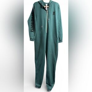 Savage X Fenty Forever Savage Showgirl Hooded Onesie in Hunter Green Size M
